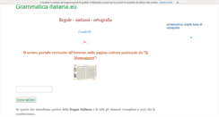 Desktop Screenshot of grammaticaitaliana.eu